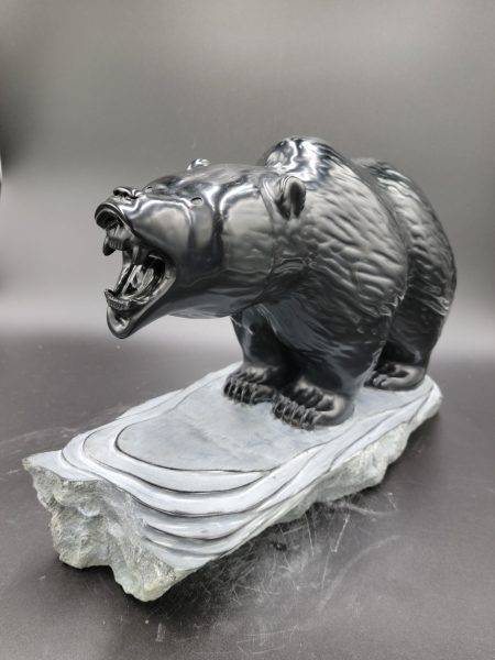 Chlorite Grizzly Bear 13L x 5.5W x 9H inches, 28.4 Lbs
